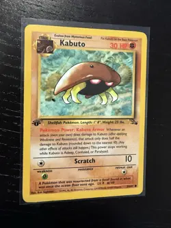 Pokemon Fossil First Edition - Lot Of 9 Cards NM Non Holo Kabuto Aerodactyl Etc - Image 5