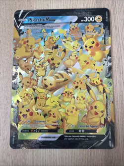 2021 Pokemon SWSH Celebrations Black Star Promo Pikachu V-Union, Jumbo Card - Image 1