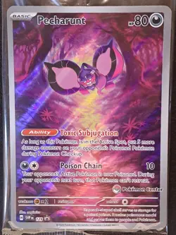 Pecharunt SVP129 Pokemon Center Stamped Black Star Promo Card SEALED - Image 3