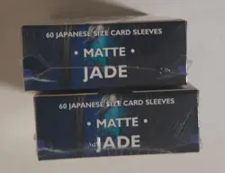 Dragon Shield Card Sleeves Lot of 2 JADE Matte - Japanese Size 60 ct sealed new - Image 3