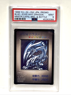 1998 Blue Eyes White Dragon Promo YuGiOh Card Japanese Vintage Rare - PSA 9 Mint - Image 1