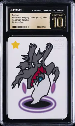 2025 POKEMON PLAYING CARDS JAPANESE DARKRAI CGC 10 PRISTINE - Image 1
