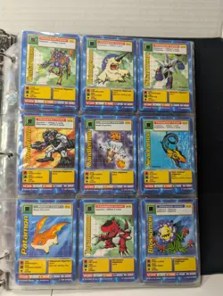 Vintage 1999 Bandai Digimon Card Collection Lot, Holo's, Commons, - Image 3