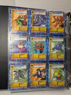 Vintage 1999 Bandai Digimon Card Collection Lot, Holo's, Commons, - Image 5