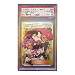 PSA 10 Pokemon TCG Jessie & James Trainer Full Art Ultra Rare Card 68/68 - Image 1