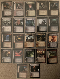 LOTR TCG Lord of the Rings 21 RARE cards from King block MP: Blood Runs Chill ++ - Image 1