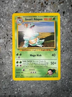 Pokemon TCG Cards Giovanni's Nidoqueen 23/132 Gym Challenge Rare - Image 3
