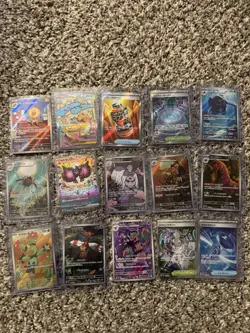 Pokemon TCG 15 Card Lot of Full Arts/Ex's Japanese Various Sets NM - Image 1