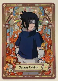 Sasuke Uchiha NARUTO NRSA01-SP-002L5 Naruto Kayou Card - ENGLISH - Heaven Scroll - Image 1
