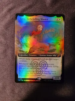 MTG Avatar: The Last Airbender, Aang, Airbending Master Extended Art Holo - Image 1