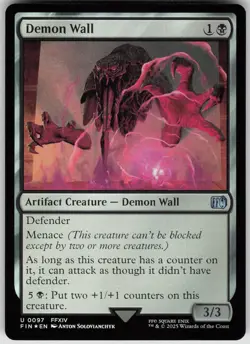 MTG Demon Wall Foil NM FINAL FANTASY Magic 97 - Image 1