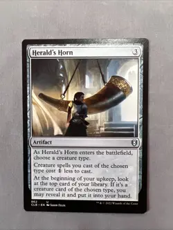 Herald's Horn MTG Commander Legends: Battle for Baulder's Gate Uncommon NM x1 - Image 1