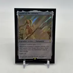 MTG Sword of the Animist (Surge Foil) Commander: Final Fantasy 352 FF7 Aerith! - Image 1