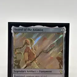 MTG Sword of the Animist (Surge Foil) Commander: Final Fantasy 352 FF7 Aerith! - Image 2