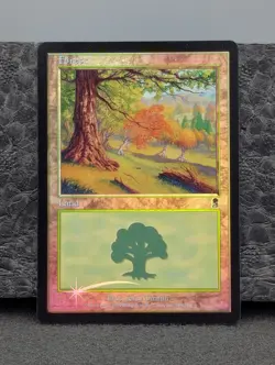 LP - Forest (349) - Foil - Odyssey - Magic The Gathering English Lightly Eng - Image 1