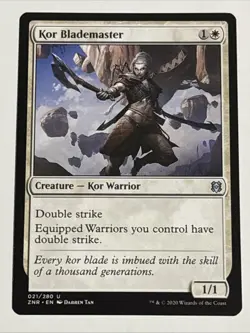MTG Zendikar Rising Kor Blademaster 021/280 NM - Image 1