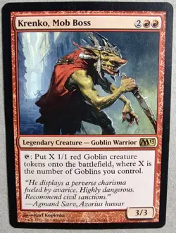 Krenko, Mob Boss - Magic 2013 (M13) #138 - Rare Regular - MP - MTG - Image 1