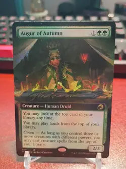 Augur of Autumn (Extended Art) #360 (Foil) (NM) Midnight Hunt MID Magic MTG - Image 1