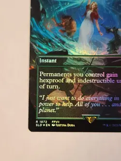 Aerith's Curaga Magic - Heroic Intervention (Rainbow Foil) Secret Lair Drop Foil - Image 5