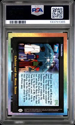 2000 TOPPS POKEMON TV ANIMATION SERIES 2 #EP6 CLEFAIRY AND THE MOON STONE PSA 5 - Image 2