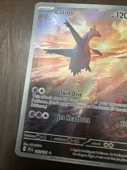 Pokemon TCG Latios 203/191 Sv08: Surging Sparks Holo + 4 full arts 5 total cards - Image 3