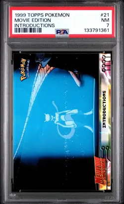 1999 TOPPS POKEMON THE MOVIE EDT INTRODUCTIONS #21 MOVIE EDITION PSA 7 - Image 1
