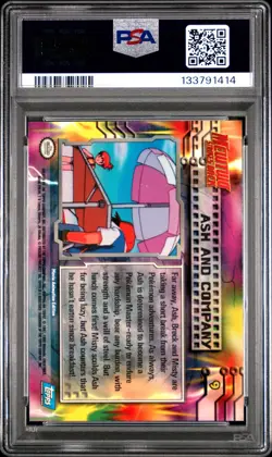 1999 TOPPS POKEMON THE MOVIE EDITION ASH & COMPANY #9 MOVIE EDITION PSA 10 - Image 2