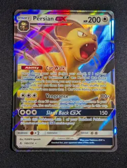 Pokemon Persian GX 149/214 Ultra Rare Sm-Unbroken Bonds NM - Image 1