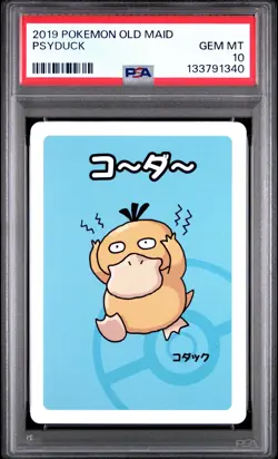 2019 POKEMON OLD MAID PSYDUCK PSA 10 - Image 1