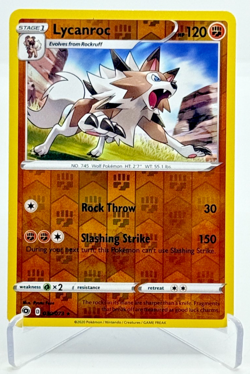 Lycanroc Pokemon SWSH Champions Path Sword & Shield Reverse Holo Card 030/073 - Image 1