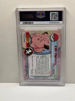 2000 TOPPS CHROME CLEFAIRY POKEMON T.V. TEKNO T.V. #35 PSA 8 NEAR MINT RARE - Image 2
