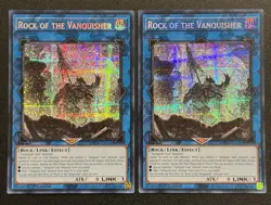 2024 YUGIOH MP24 SECRET RARE ROCK OF THE VANQUISHER X2 NM - Image 1