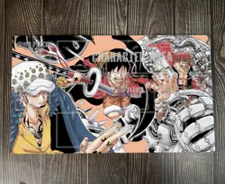 O-P OPCG TCG CCG Pad Trafalgar Law Luffy Playmat Trading Card Game Mat Mousepad - Image 1