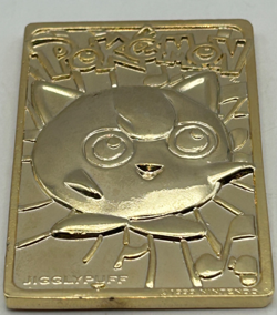 1999 Pokemon Jigglypuff 24K Gold-Plated Metal Card Burger King Promo Vintage - Image 4