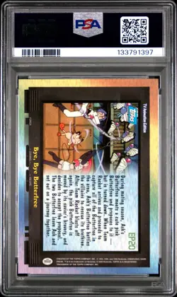 2000 TOPPS POKEMON TV ANIMATION SER 2 EPISODE CARDS BYE, BYE BUTTERFREE PSA 8 - Image 2