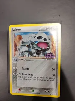 Pokemon TCG Lairon 45/110 Holon Phantoms Stamped Reverse Holo Card NM Condition - Image 1