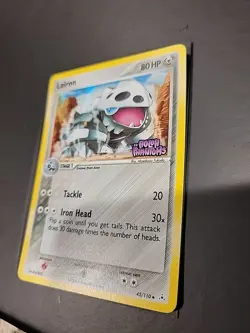 Pokemon TCG Lairon 45/110 Holon Phantoms Stamped Reverse Holo Card NM Condition - Image 2