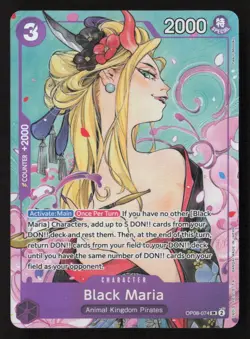 Black Maria (Illustration Box Vol.2) SR One Piece Promotion Cards OP08-074 NM - Image 1