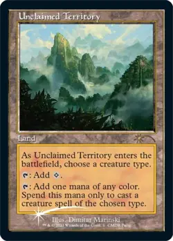 Unclaimed Territory (Retro Frame) -Foil Light Play MTG Promos: WPN and Gateway - Image 1