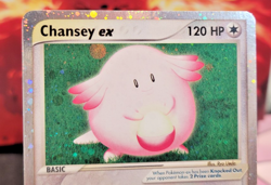 Pokemon Chansey EX TCG Holo Ultra Rare Card Ruby and Sapphire 96/109 - Image 3