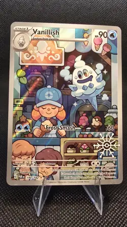 Vanillish 190/182 Holiday 2025 Snowflake Stamp Promo Pokemon TCG Card - Image 1