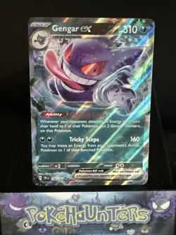 Pokemon Card Gengar ex 104/162 Temporal Forces Double Rare Near Mint - Image 1