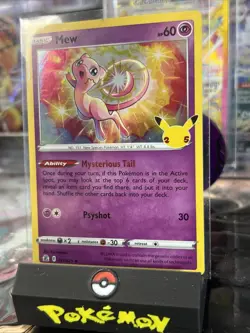 Pokemon Card Mew 011/025 Celebrations Holo Rare 25th anniversary NM+ - Image 3