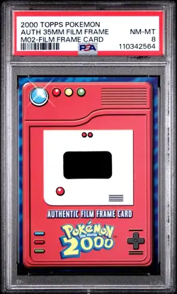 Topps Pokemon The Movie 2000 Ash Ketchum Authentic Film Frame Card PSA 8 NM-MT - Image 3