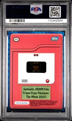 Topps Pokemon The Movie 2000 Ash Ketchum Authentic Film Frame Card PSA 8 NM-MT - Image 4