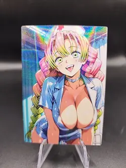 Mitsuri Kanroji Demon Slayer Anime Waifu Card Doujin ACG Goddess Holo - Image 1