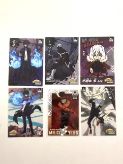 Villains - My Hero Academia Card - Bundle of 6 Cards - Image 1