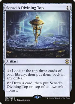 Sensei's Divining Top Eternal Masters Regular Magic the Gathering Mint Condition - Image 1