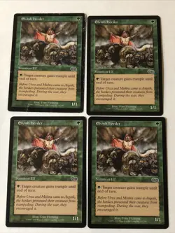 Elvish Herder X4 Urza’s Saga Various Condition See Front/back Pics - Image 1