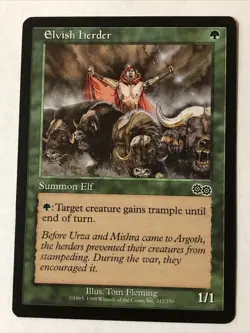 Elvish Herder X4 Urza’s Saga Various Condition See Front/back Pics - Image 4